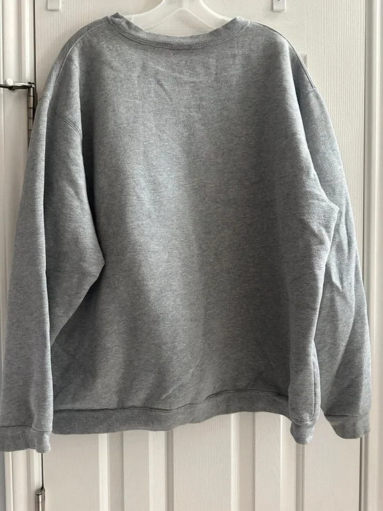 Y2K 2000s Walt Disney World Gray Crewneck Sweatshirt Patriotic Mickey Graphic XL - Picture 5 of 8